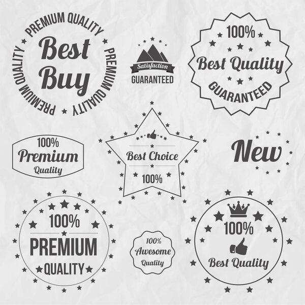 Vintage sale signs set