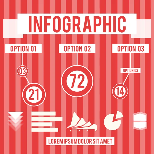 Infographic Banner Vektoros Illusztráció — Stock Vector