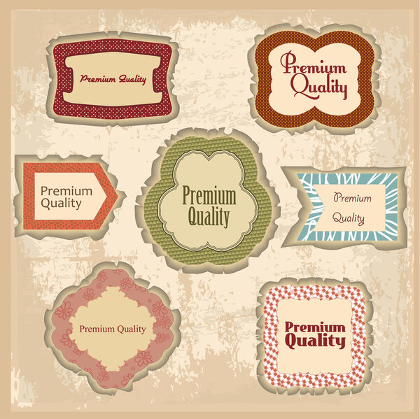 Premium quality signs  banner vector illustration  