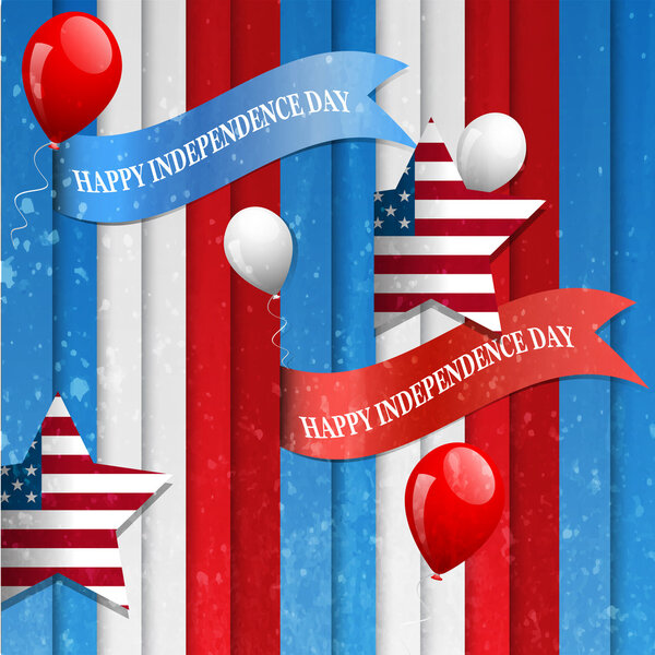 Independence Day postcard design