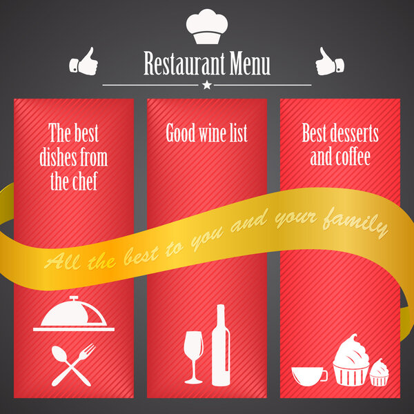 menu  banner vector illustration  
