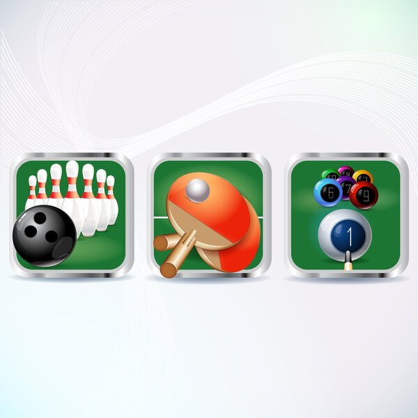 Кнопка на спортивную тему
