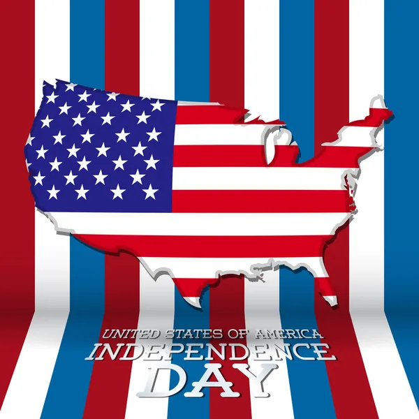 Usa Symboles Fête Indépendance — Image vectorielle