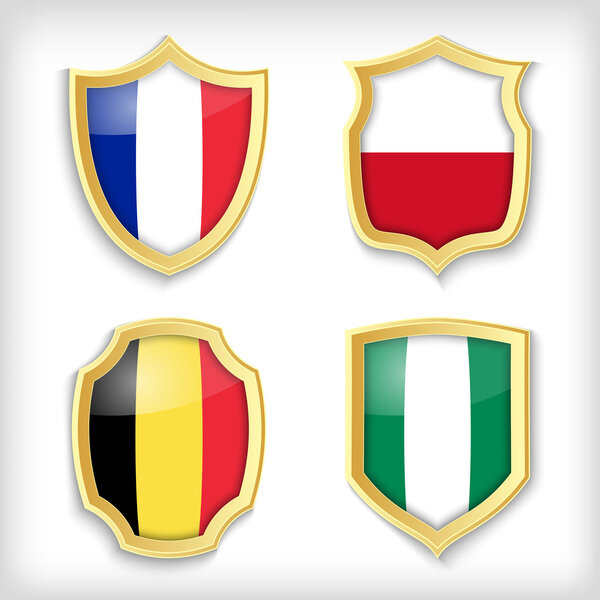 векторная иллюстрация знаков флагов
  