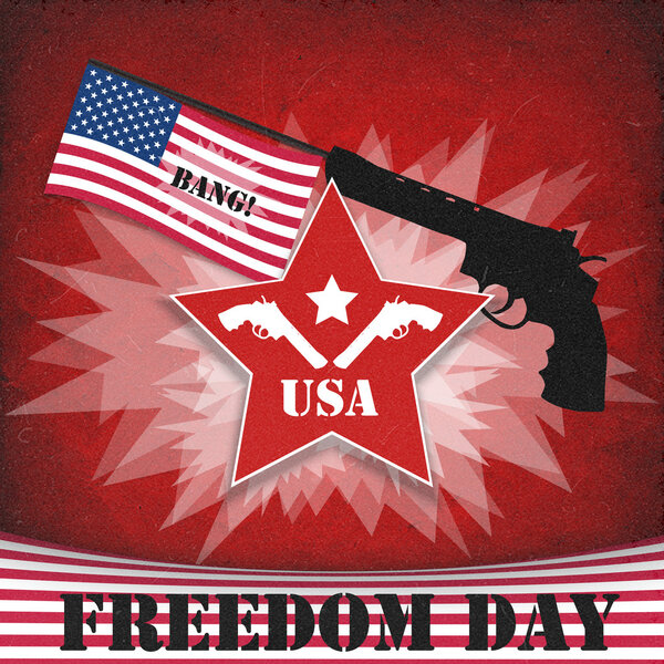 Freedom day. American background
