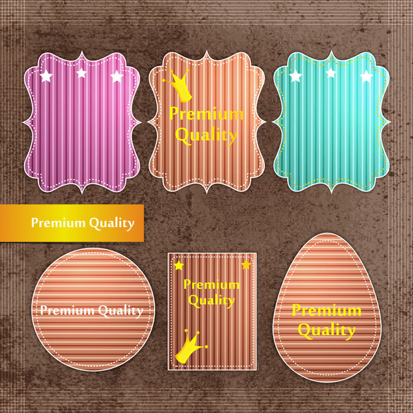 Art set of vector frame lable