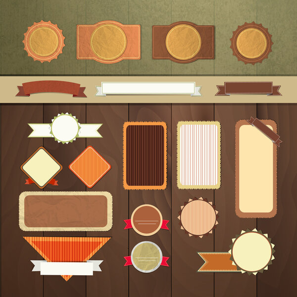 Art set of vector frame lable