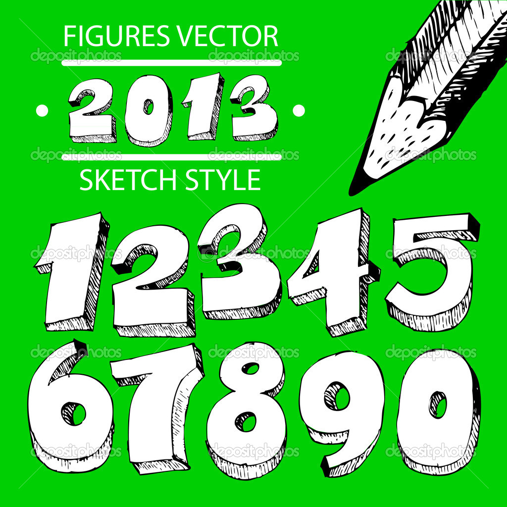 Figures vector sketch style