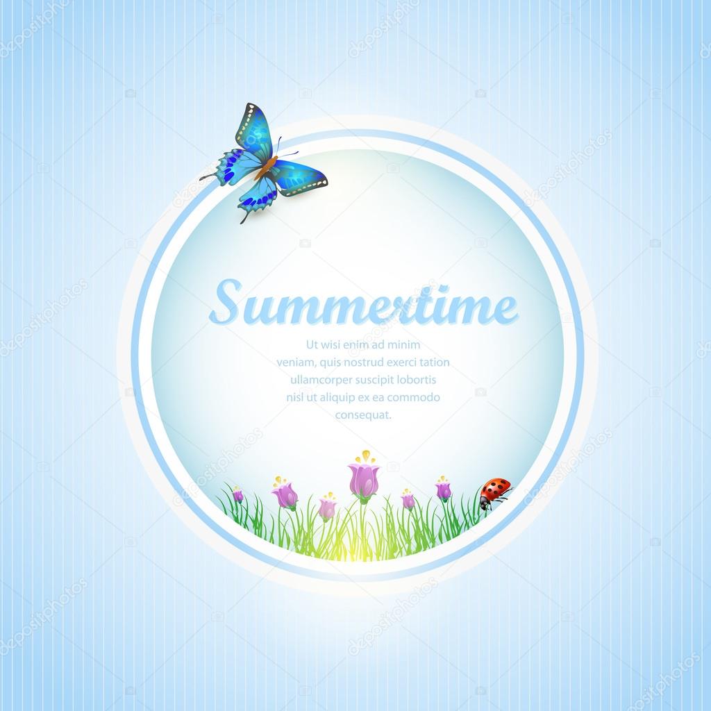 summer time  banner vector illustration  