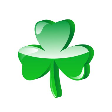 Three leaf clover vector illustration. clipart