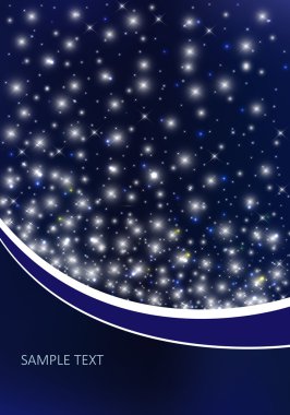 Vector background with night sky clipart