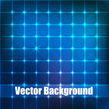 Vector background with blue squares. clipart