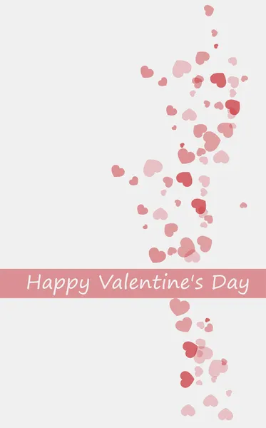 Valentine Day Background Hearts — Stock Vector