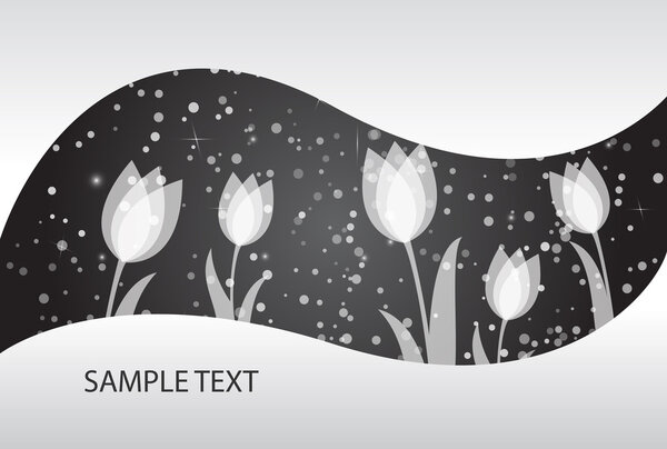 Векторный абстрактный цветочный фон