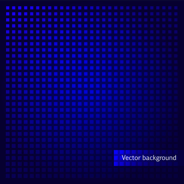 Vector blue background with squares