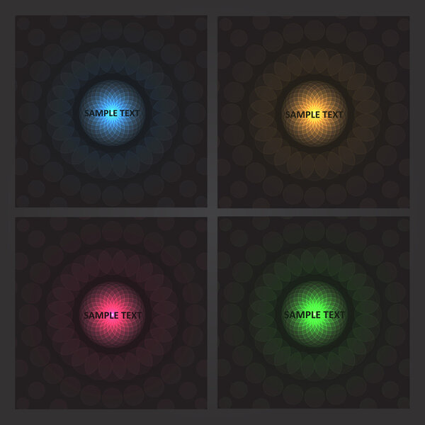 Векторный набор красочных кнопок
.