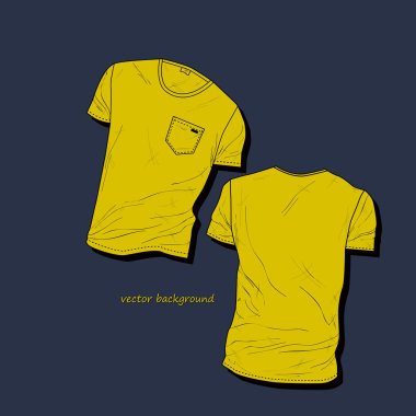 Men's t-shirt design template. clipart