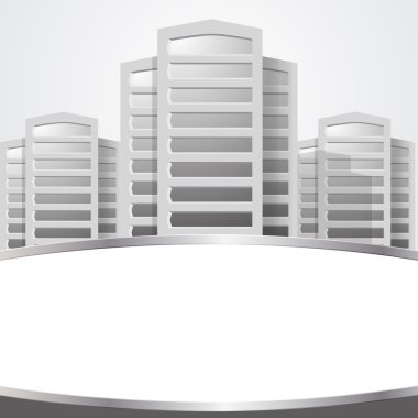 Vector of graphical urban cityscape clipart
