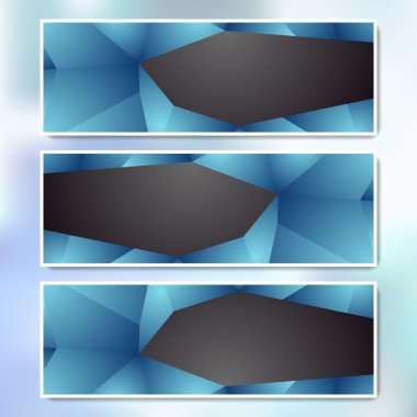 Vector set of web banners clipart
