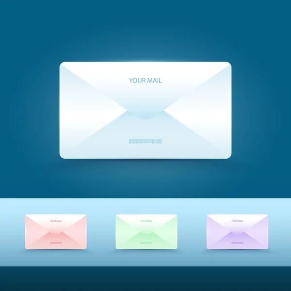 Set Vector Email Icons — Stock Vector