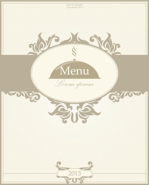 Restoran menü tasarımı. vektör çizim
