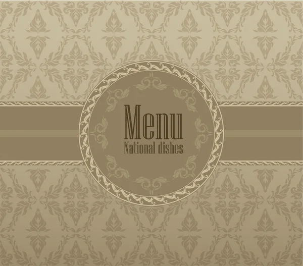 Design Menu Restaurante Pratos Nacionais Ilustração Vetorial Vetor De Stock