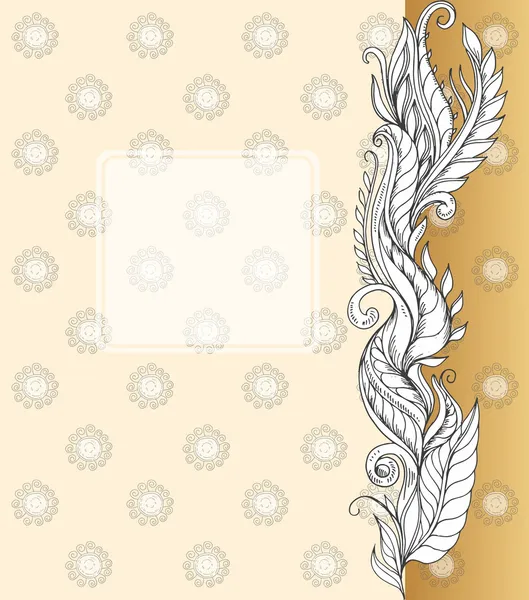 Fondo Floral Vectorial Con Copyspace — Vector de stock