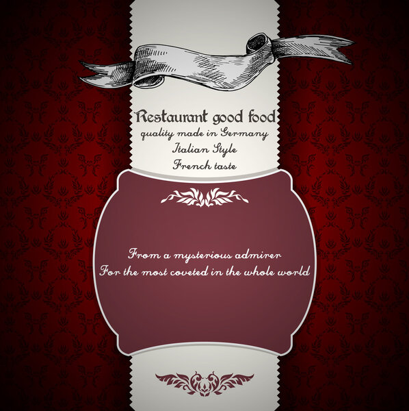 Дизайн меню ресторана. Вектор
