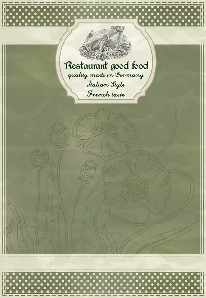 retro tarzı Restoran menü tasarımı