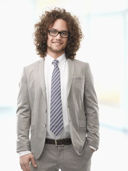 Sorridente homem de negócios — Fotografia de Stock