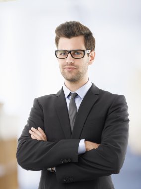 profesyonel gülümseyen işadamı portresi