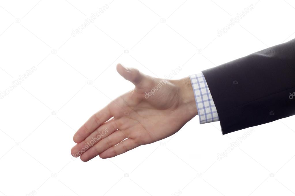Businessman offering for handshake