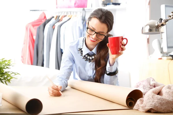 Modern young fashion designer — Stock Photo, Image