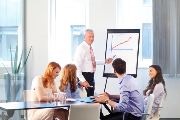 Apresentação do empresário sénior — Fotografia de Stock