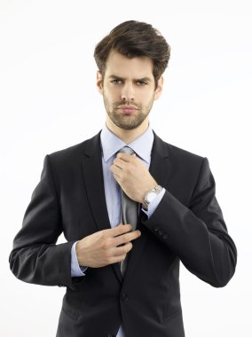 Kendine güvenen genç işadamı