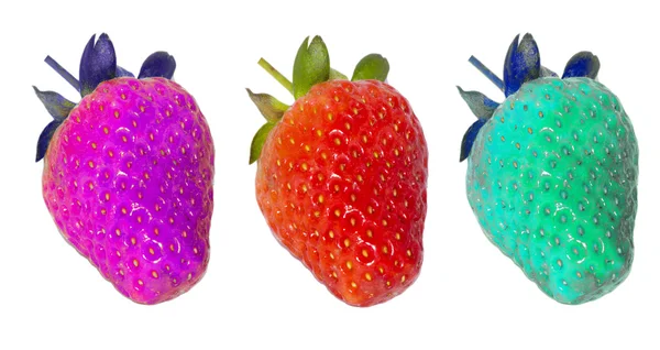Genetically modified food, strawberries — Stock Photo, Image