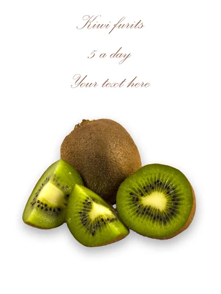 Fruta kiwi fresca, cinco al día — Foto de Stock