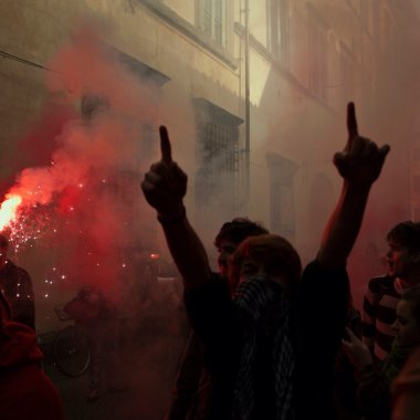 Öğrenci protesto İtalya - 2012 Kasım