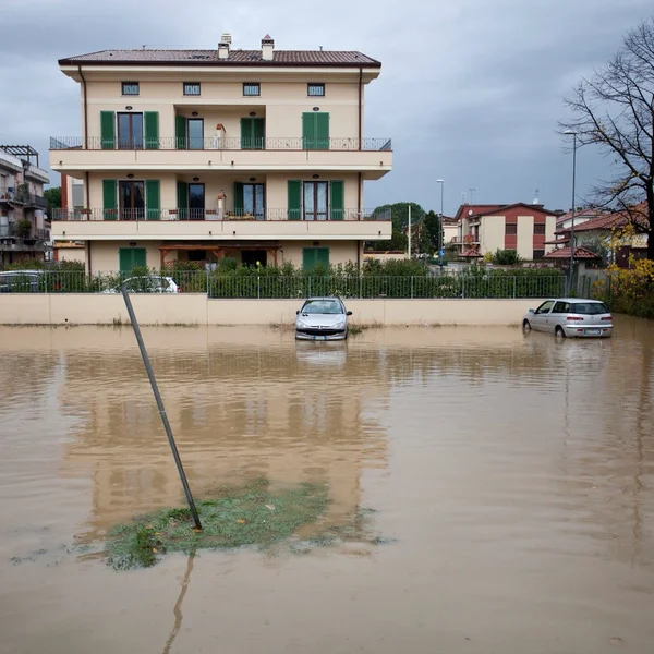 Inundação em Toscana, Italia — Fotografia de Stock