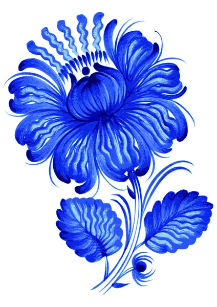 블루, 꽃 — 스톡 벡터