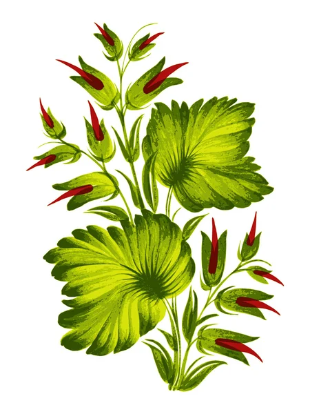 Ramita verde — Vector de stock