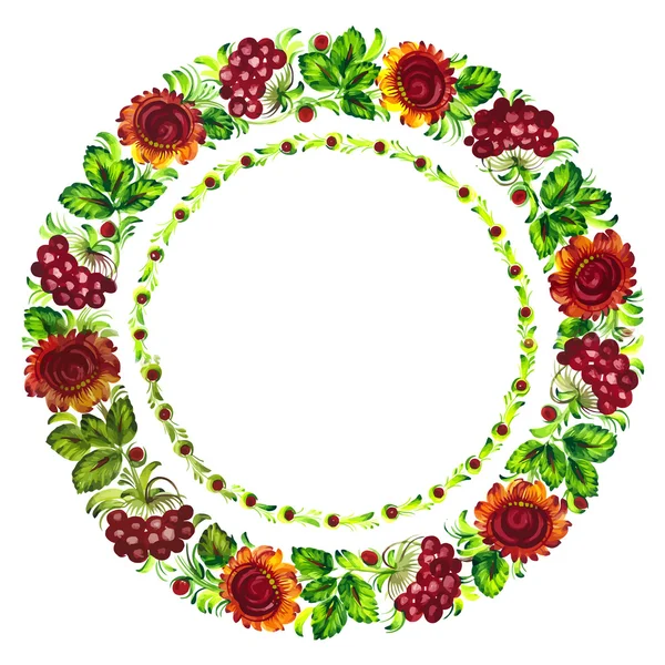Цветочный круг — стоковый вектор