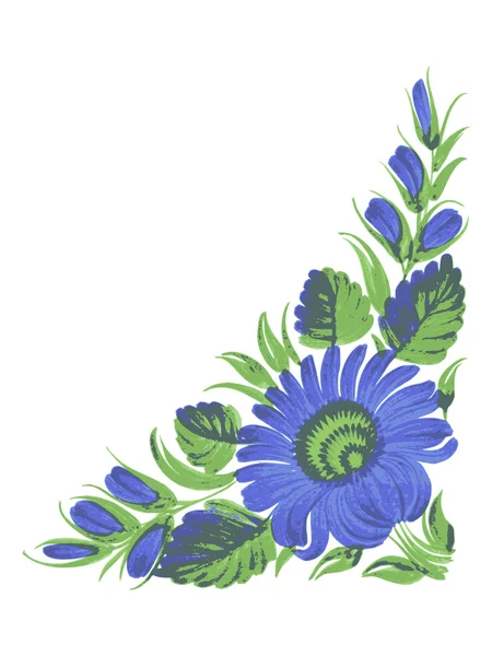 Flor azul — Vector de stock