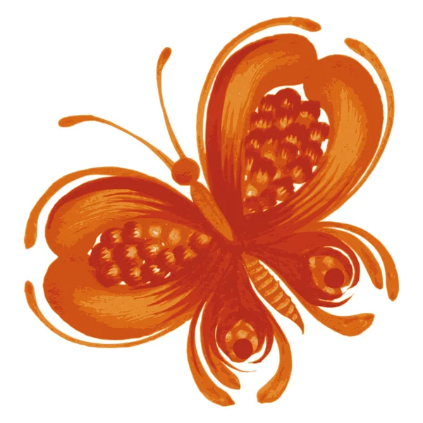 Papillon orange — Image vectorielle