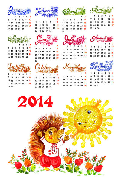 Calendar 2014