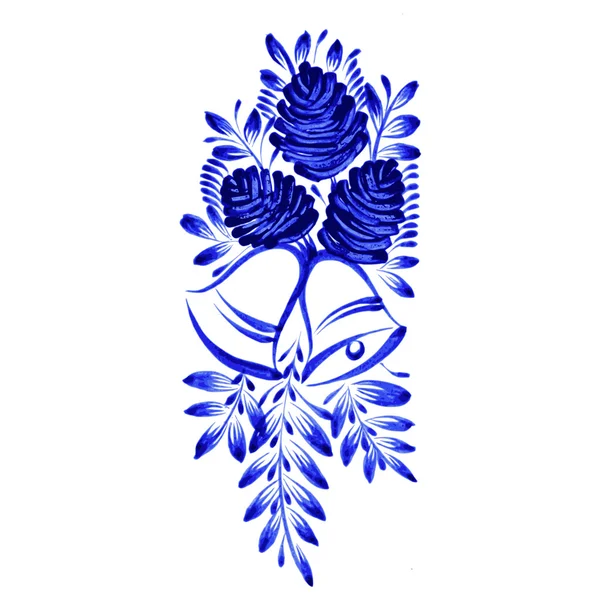 Floral decoratieve ornament — Stockvector