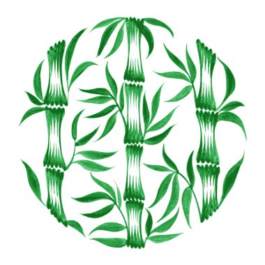 Dekoratif daire bambu