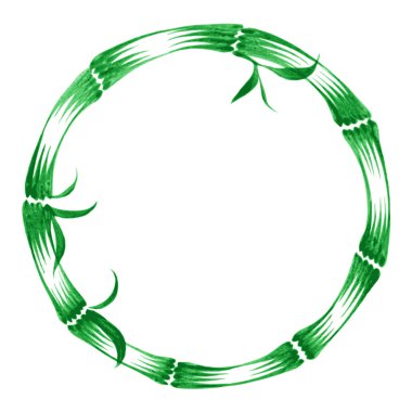 Dekoratif daire bambu