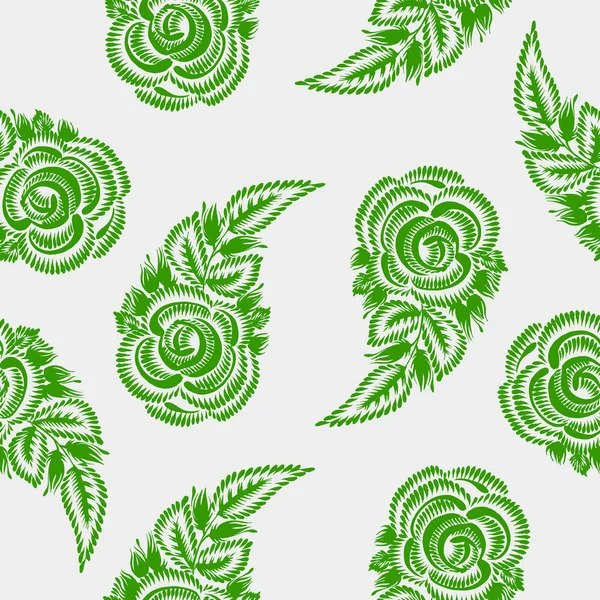 Naadloze patroon paisley — Stockvector