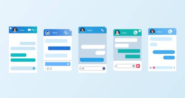 Çevrimiçi doktor sohbet botu diyalog pencereleri